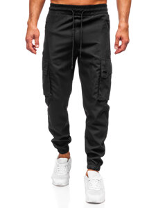 Uomo Joggers cargo Nero Bolf HSS298