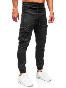 Uomo Joggers cargo Nero Bolf HSS299