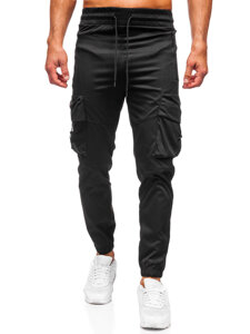 Uomo Joggers cargo Nero Bolf HSS299