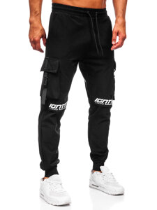 Uomo Joggers cargo Nero Bolf K11