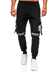 Uomo Joggers cargo Nero Bolf K11