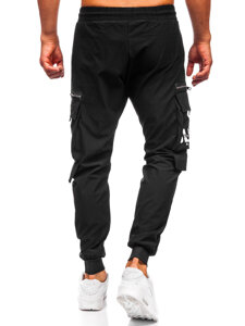 Uomo Joggers cargo Nero Bolf K12