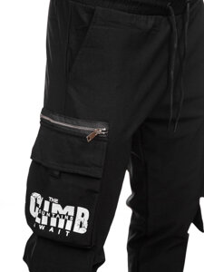 Uomo Joggers cargo Nero Bolf K12