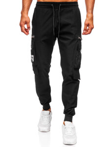 Uomo Joggers cargo Nero Bolf K12