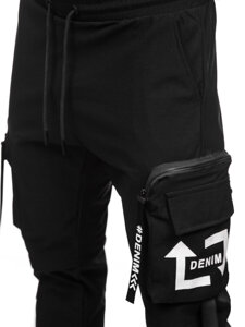 Uomo Joggers cargo Nero Bolf K13