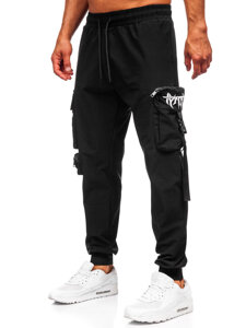 Uomo Joggers cargo Nero Bolf K15