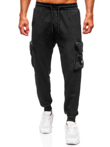 Uomo Joggers cargo Nero Bolf K17