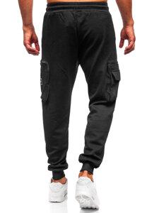 Uomo Joggers cargo Nero Bolf K18