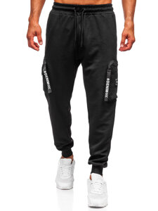 Uomo Joggers cargo Nero Bolf K18