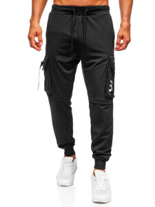 Uomo Joggers cargo Nero Bolf K19