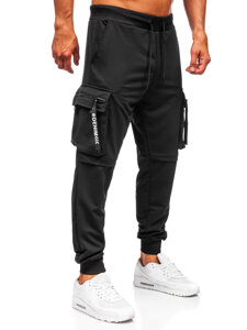 Uomo Joggers cargo Nero Bolf K19