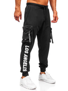 Uomo Joggers cargo Nero Bolf K21