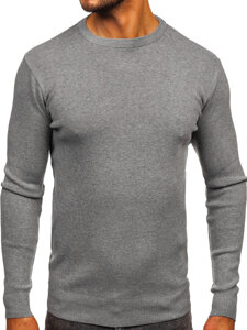 Uomo Maglione Grigio Bolf H2401