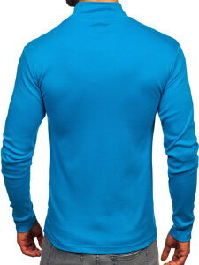 Uomo Maglione a collo alto Blu Bolf 534