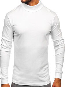 Uomo Maglione a collo alto basic Bianco Bolf 535