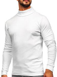 Uomo Maglione a collo alto basic Bianco Bolf 535