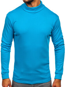 Uomo Maglione a collo alto basic Blu Bolf 535