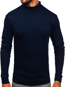 Uomo Maglione a collo alto basic Blu inchiostro Bolf 535