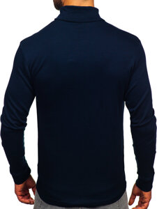 Uomo Maglione a collo alto basic Blu inchiostro Bolf 535