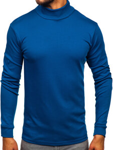 Uomo Maglione a collo alto basic Blu scuro Bolf 535