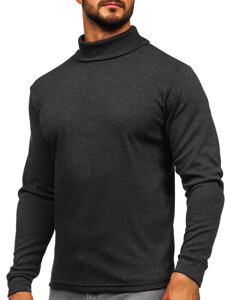 Uomo Maglione a collo alto basic Grafite Bolf 535