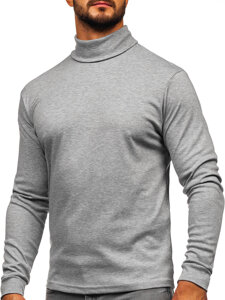 Uomo Maglione a collo alto basic Grigio Bolf 535