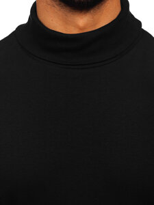 Uomo Maglione a collo alto basic Nero Bolf 535