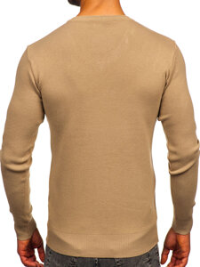 Uomo Maglione con scollo a V Beige Bolf H2405