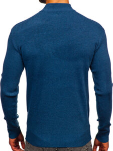 Uomo Maglione dolcevita basic Blu Bolf H2402