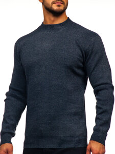 Uomo Maglione dolcevita basic Blu scuro Bolf S8727