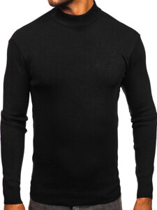 Uomo Maglione dolcevita basic Nero Bolf H2402