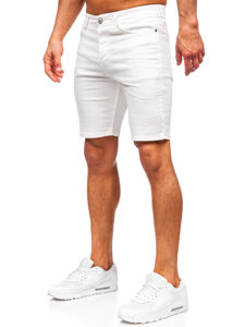 Uomo Pantaloncini in jeans Bianco Bolf 0354