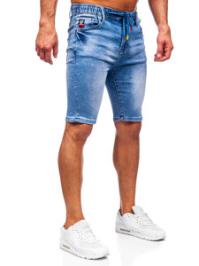 Uomo Pantaloncini in jeans Blu Bolf TF184