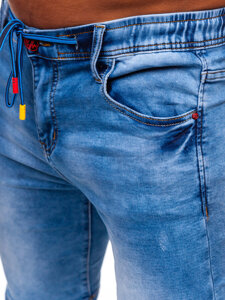 Uomo Pantaloncini in jeans Blu Bolf TF184