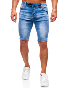 Uomo Pantaloncini in jeans Blu Bolf TF184