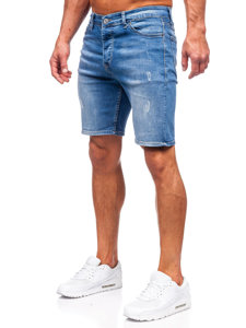 Uomo Pantaloncini in jeans Blu scuro Bolf 0466