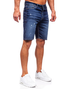 Uomo Pantaloncini in jeans Blu scuro Bolf 5820