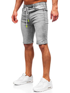 Uomo Pantaloncini in jeans Grigio Bolf TF235