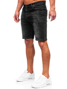 Uomo Pantaloncini in jeans Nero Bolf 0490