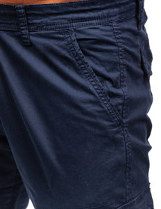 Uomo Pantaloni cargo Blu scuro Bolf J700