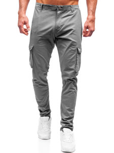 Uomo Pantaloni cargo Grigio Bolf J700