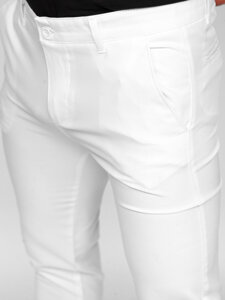 Uomo Pantaloni chino in tessuto Bianco Bolf 0055