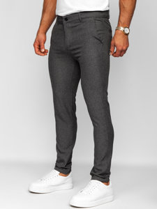 Uomo Pantaloni chino in tessuto Grafite Bolf 0041