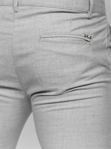 Uomo Pantaloni chino in tessuto Grigio Bolf 0041