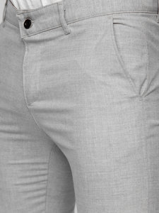 Uomo Pantaloni chino in tessuto Grigio Bolf 0041