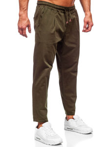 Uomo Pantaloni chino in tessuto Khaki Bolf 6237