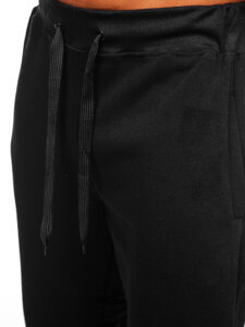 Uomo Pantaloni da jogging spessi Nero Bolf MS002