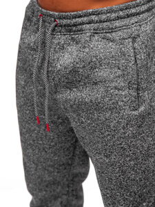 Uomo Pantaloni di tuta caldi Antracite Bolf Q1105