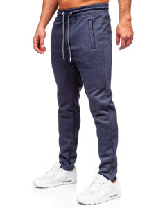 Uomo Pantaloni di tuta caldi Blu scuro Bolf Q1081