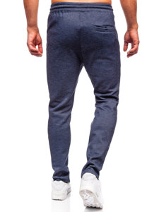 Uomo Pantaloni di tuta caldi Blu scuro Bolf Q1081